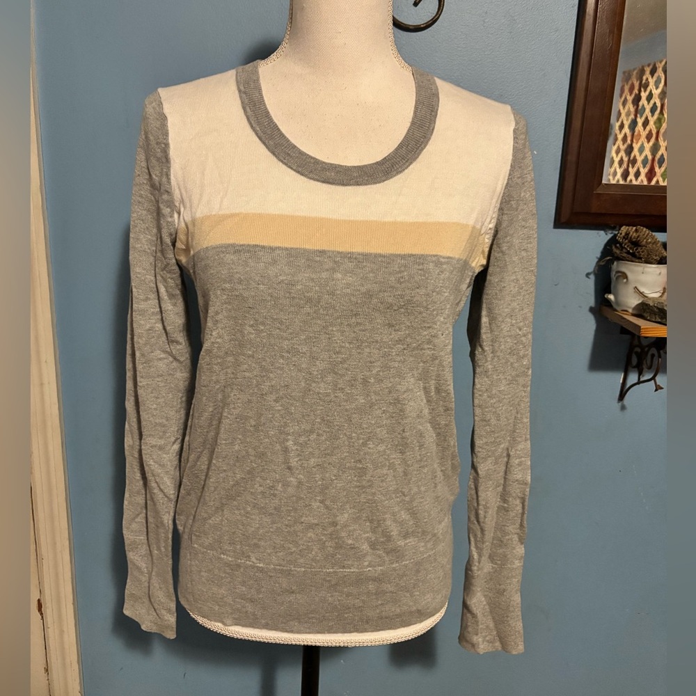 Gap, Color Block, Crew Neck, Sweater